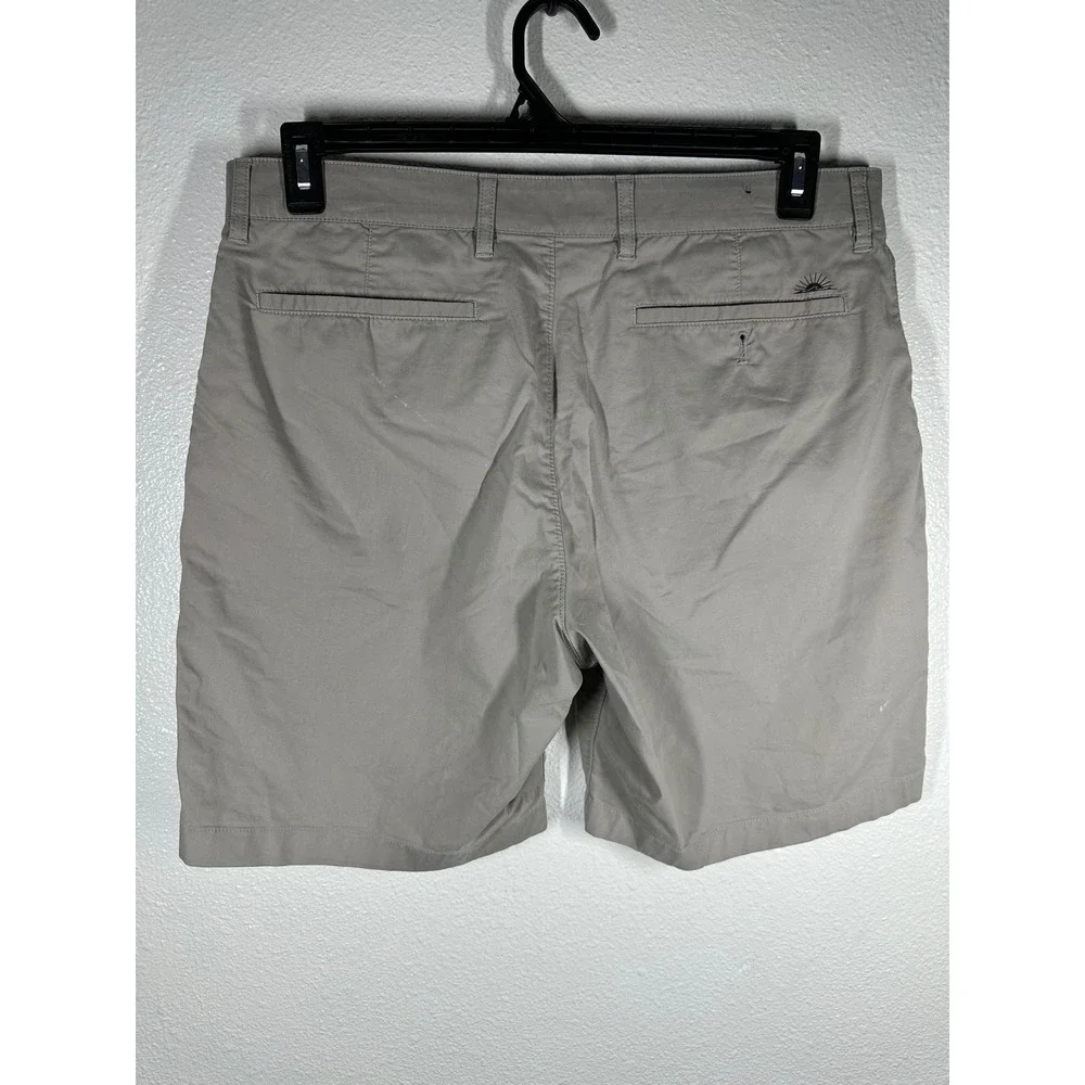 Faherty‎ Shorts Mens 33 Gray Reserve Premium Crafted Flat Front Chino